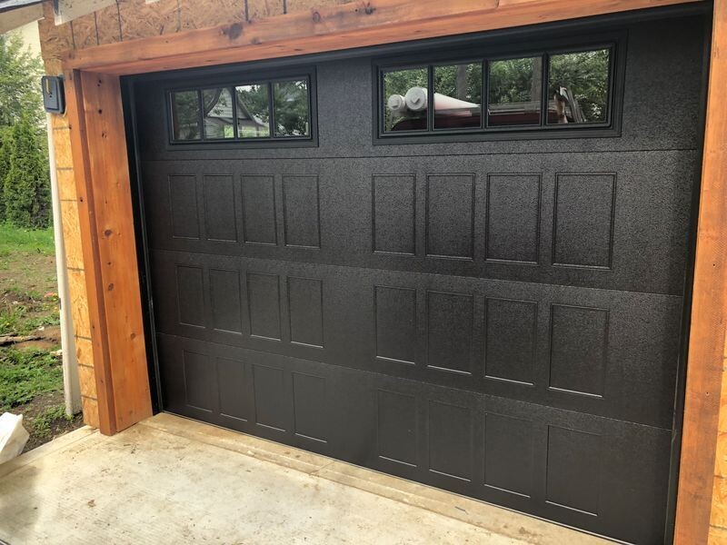 Stamped Shaker 2518 Black Madison Windows